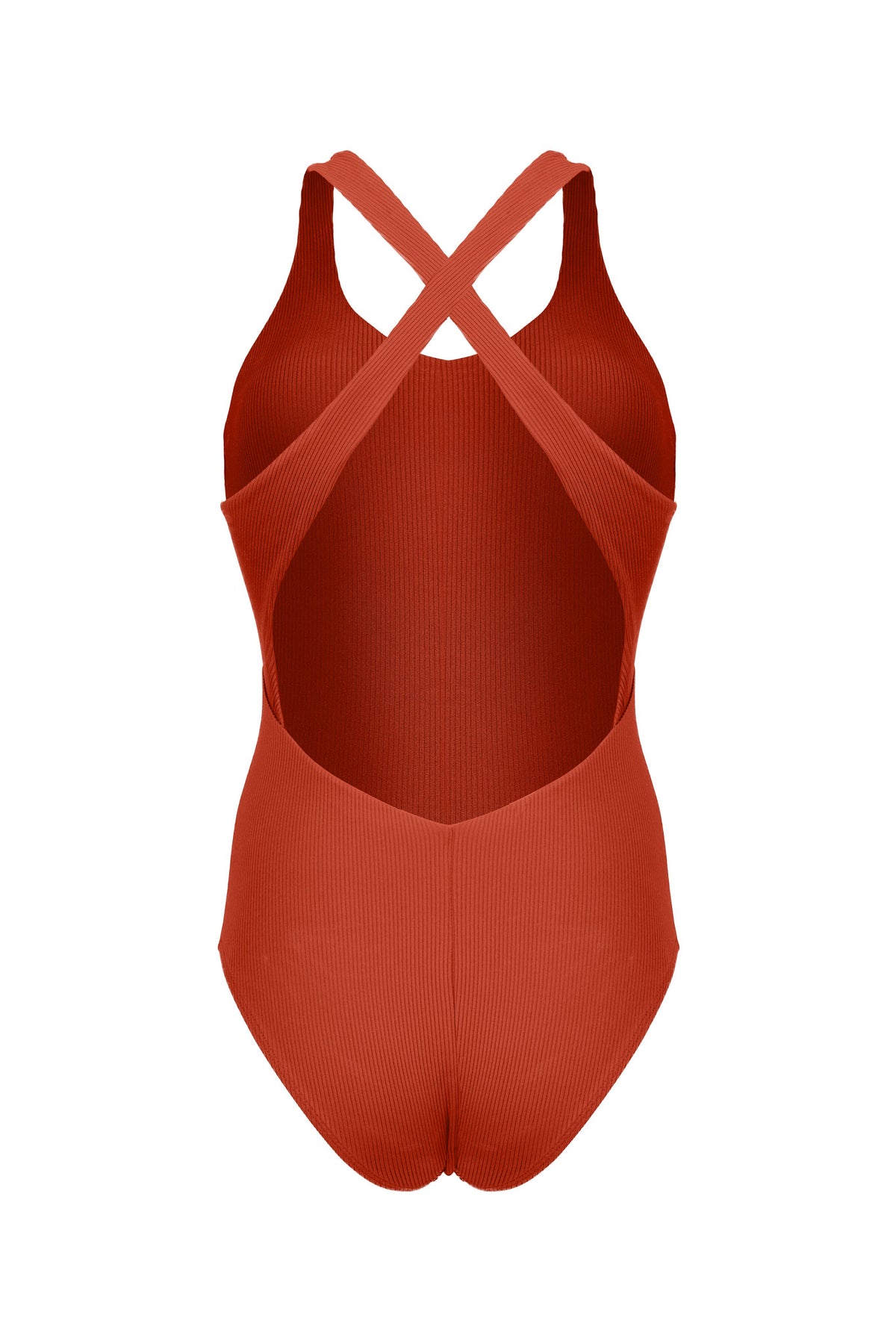 Hybrid Strap Bodysuit - chili red