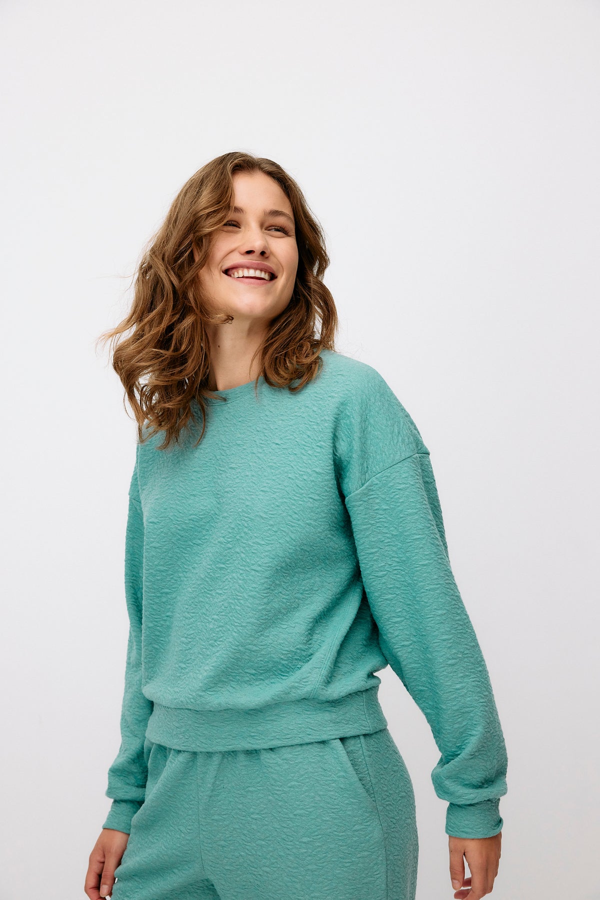 Botanic Sweater - mint sea