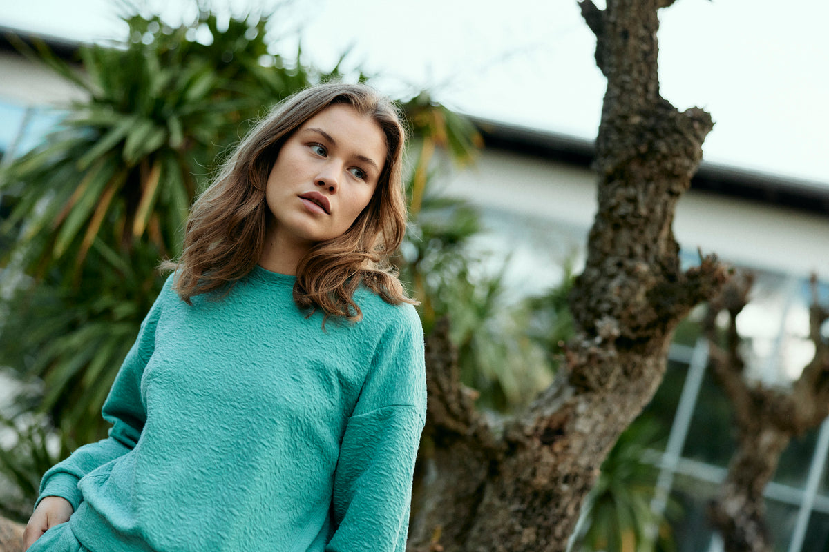 Botanic Sweater - mint sea