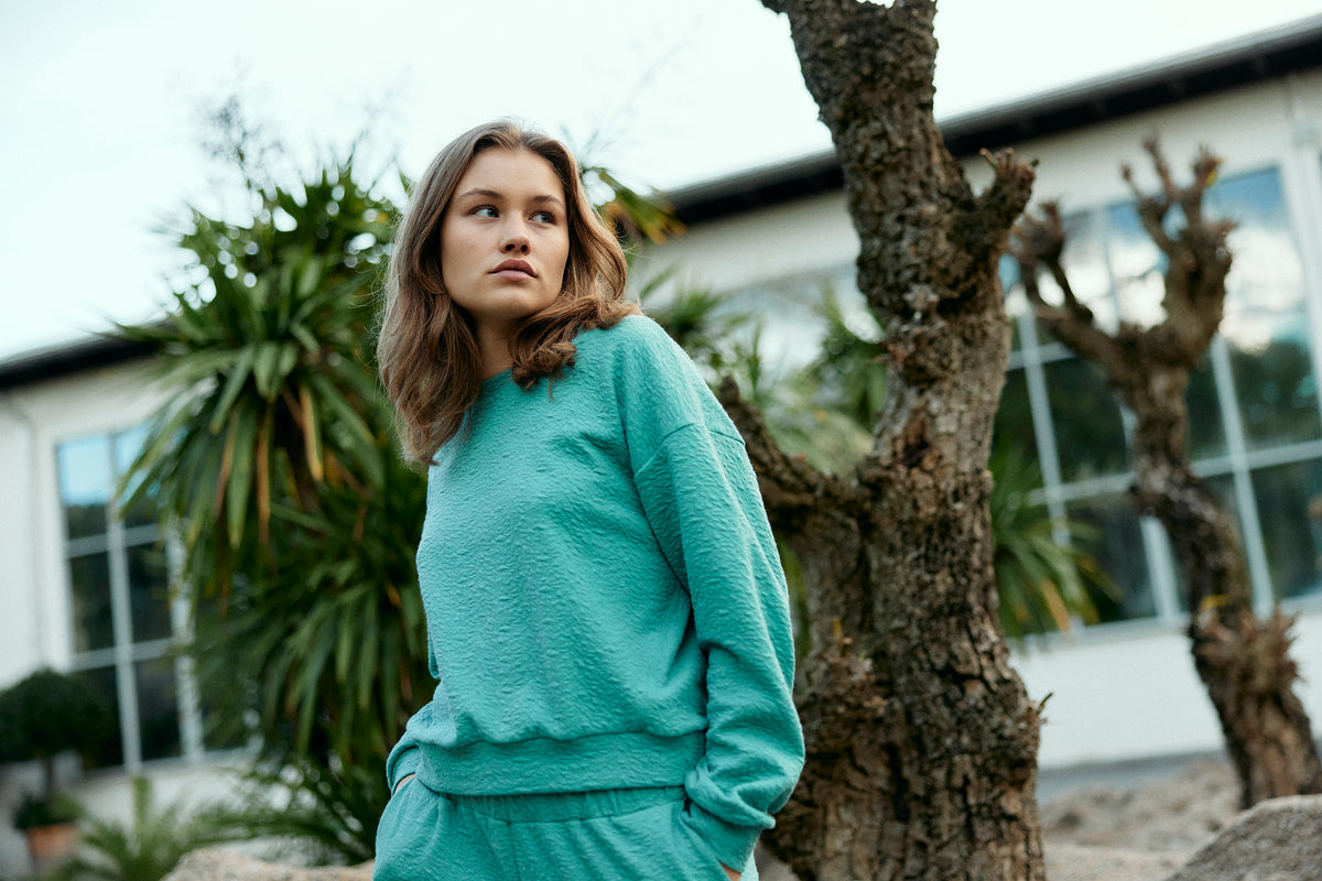 Botanic Sweater - mint sea