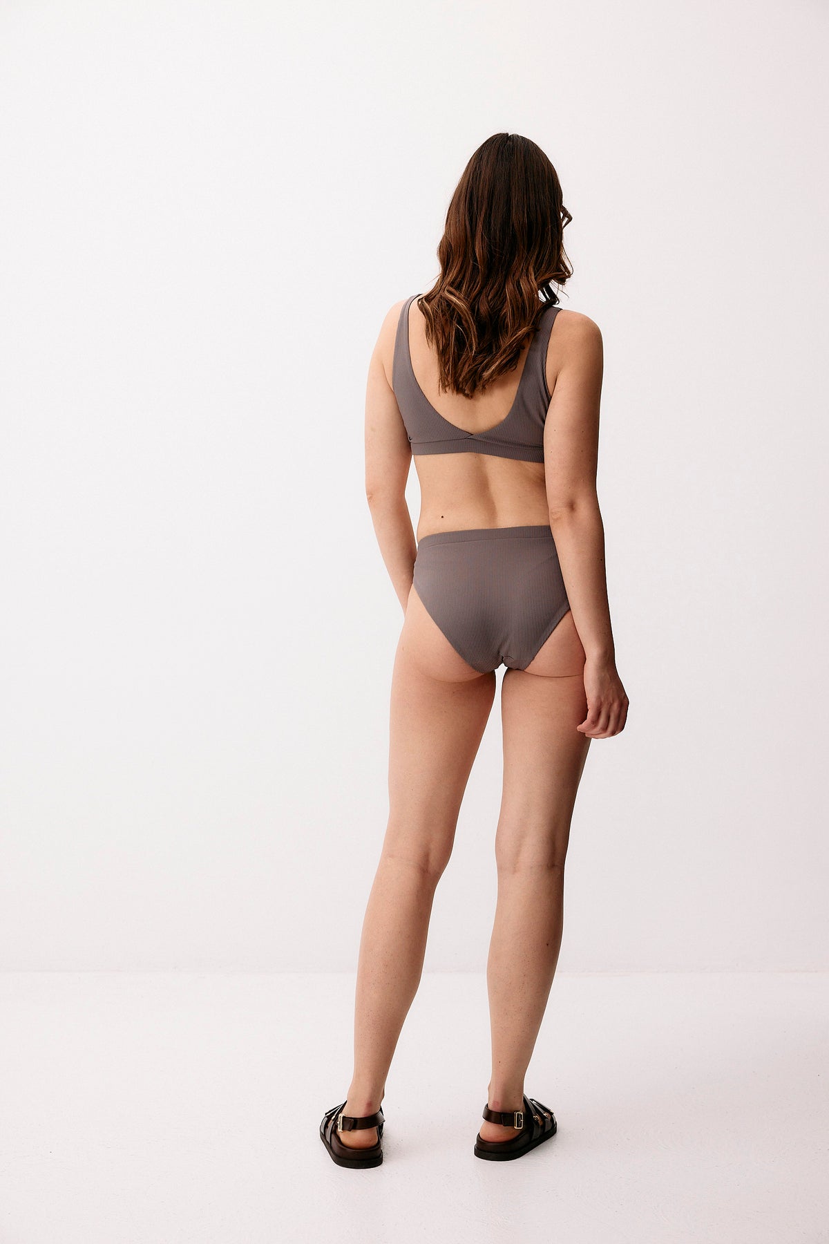 Hybrid Bikini Bottom - taupe grey