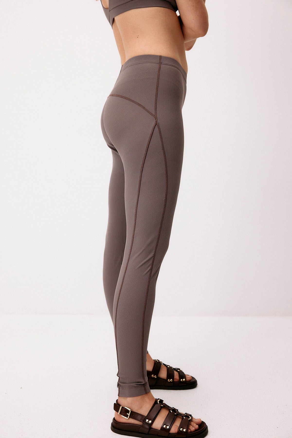 Hybrid Leggings - taupe grey