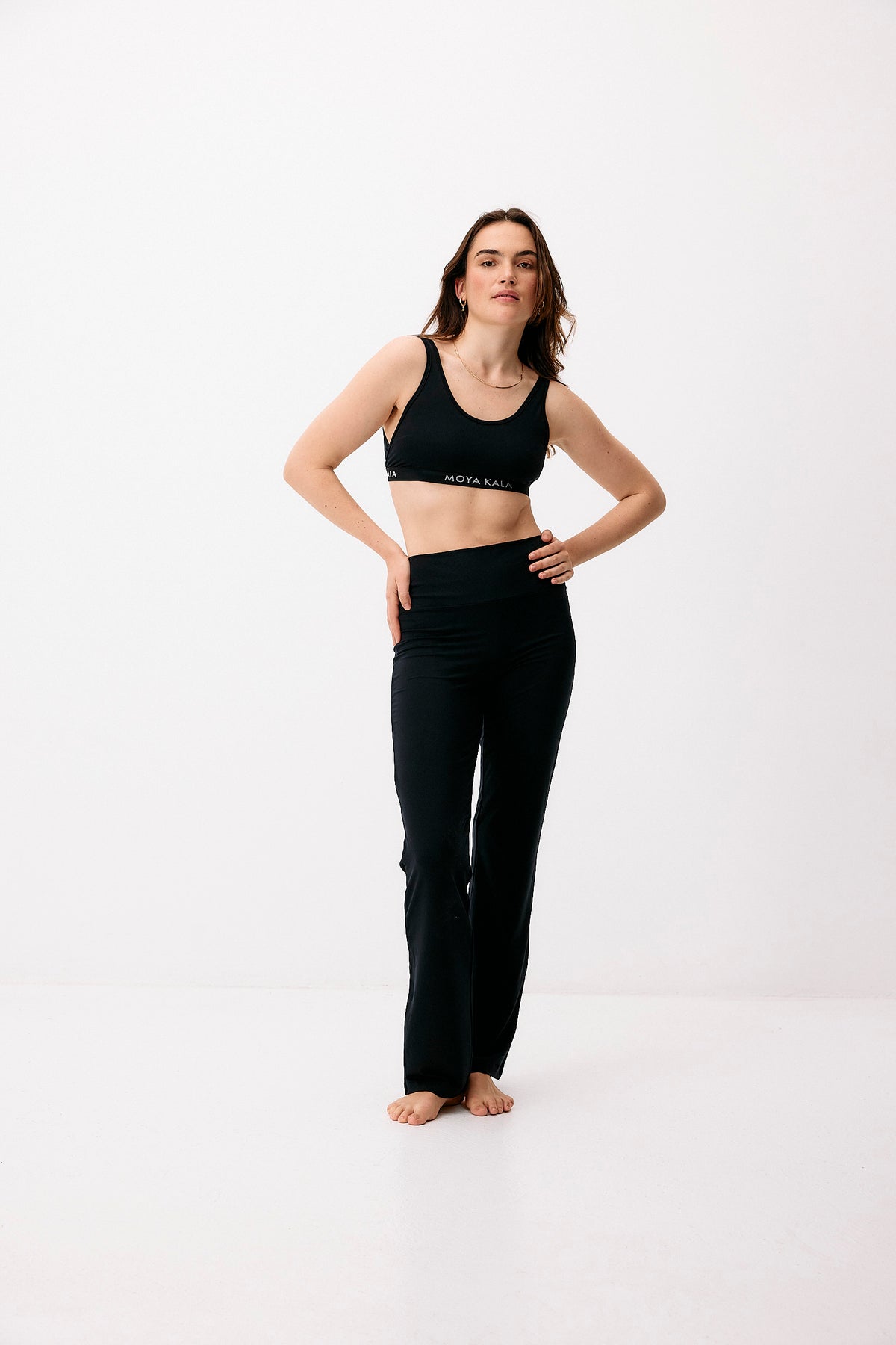 Cupro High Waist Pants - graphite