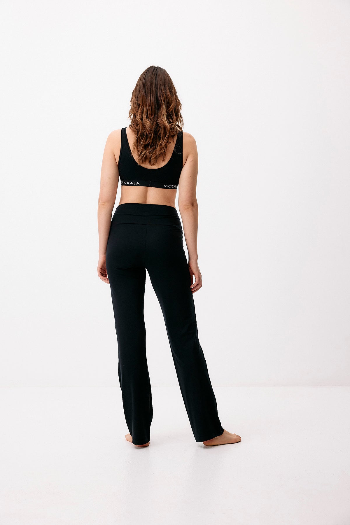 Cupro High Waist Pants - graphite