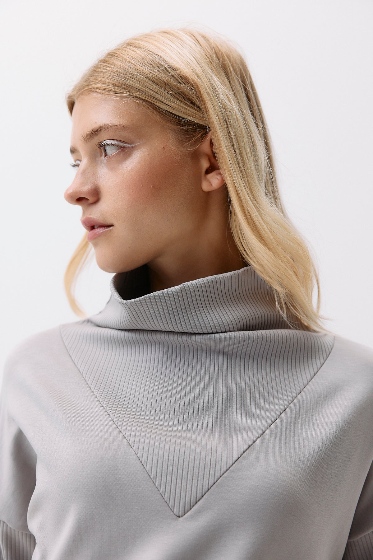 Formal Rib Sweater - opal grey
