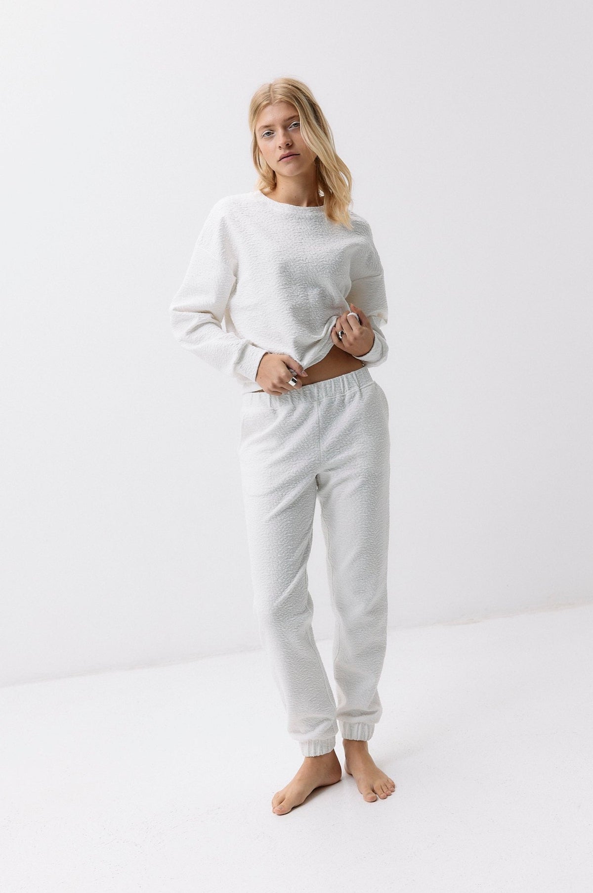 Botanic Jogger - vanilla white
