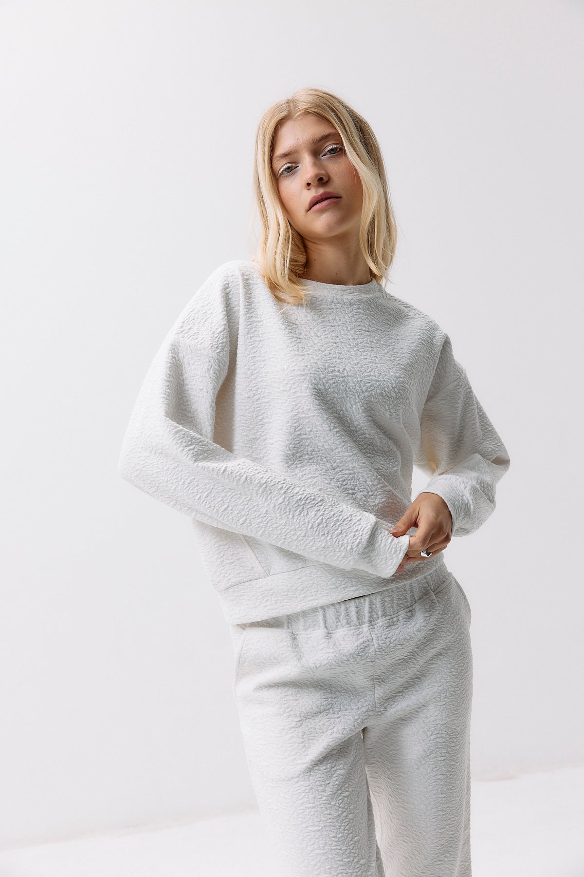 Botanic Sweater - vanilla white