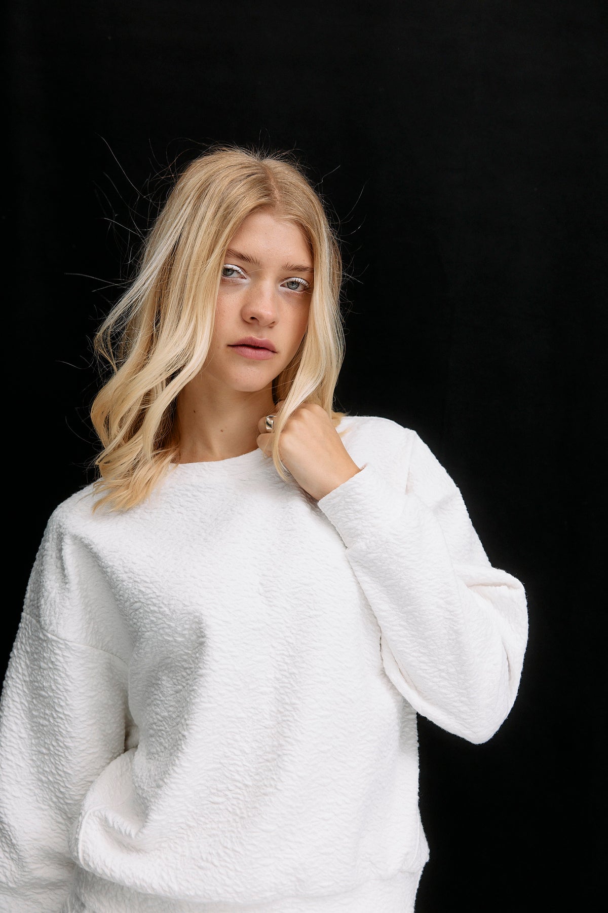 Botanic Sweater - vanilla white