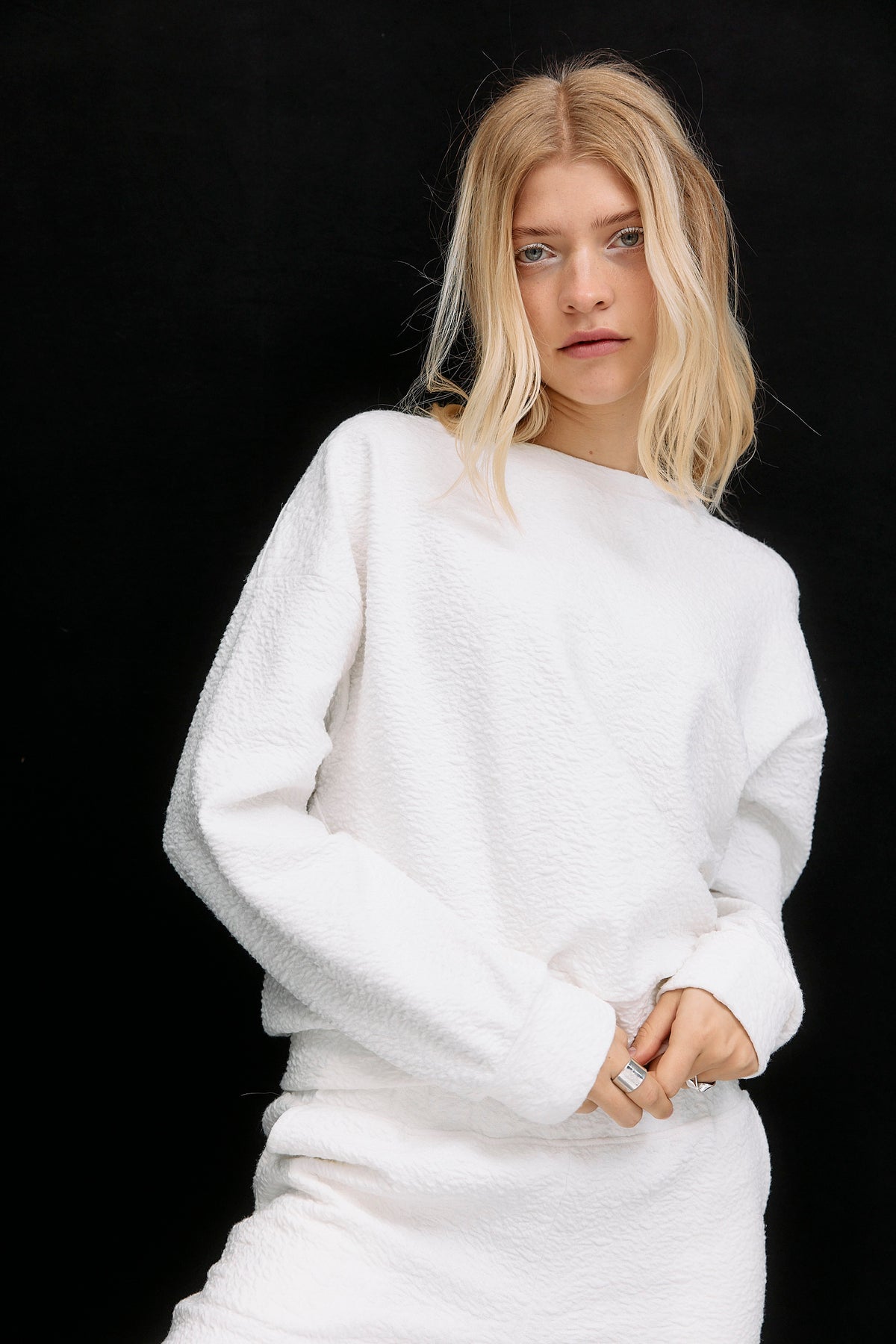 Botanic Sweater - vanilla white