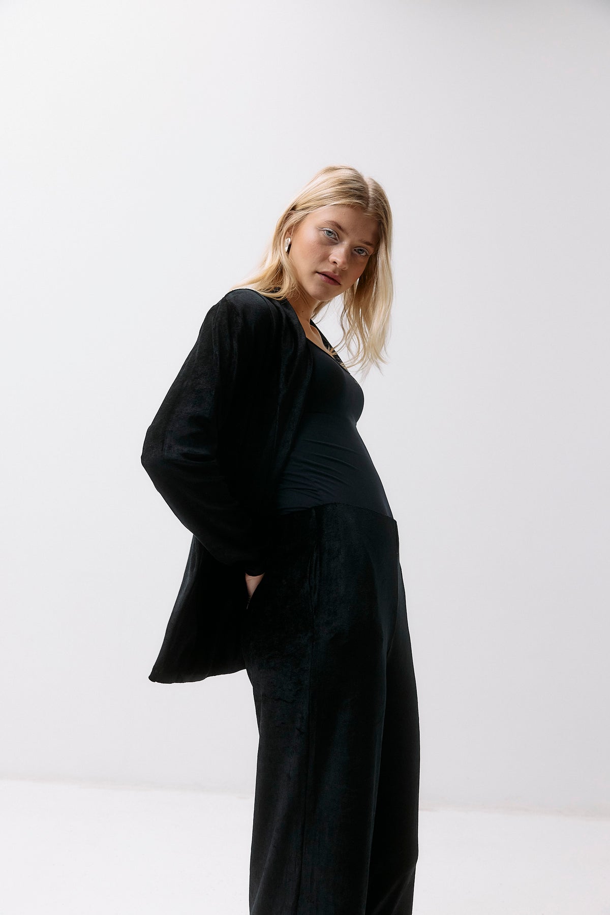 Velvet Pants - black intense