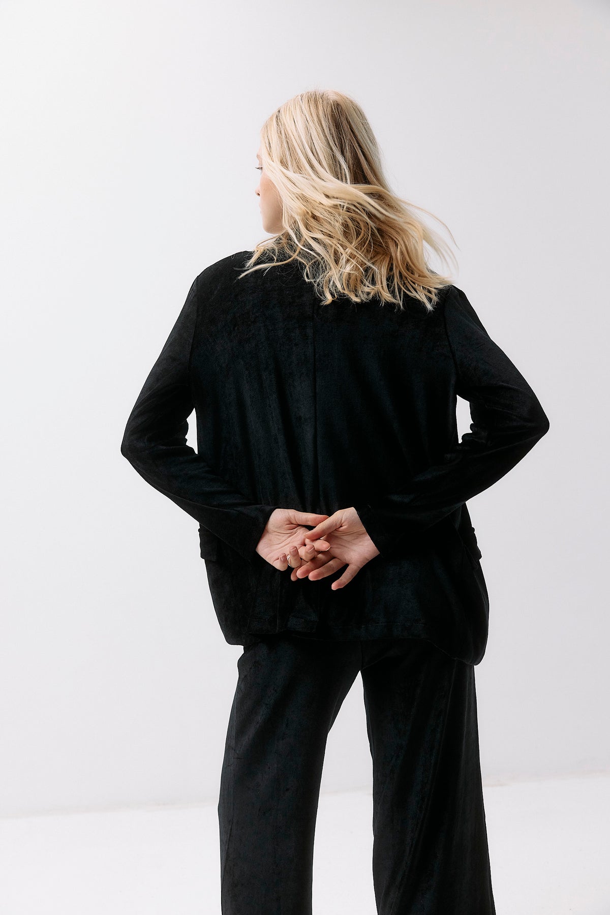 Velvet Blazer - black intense