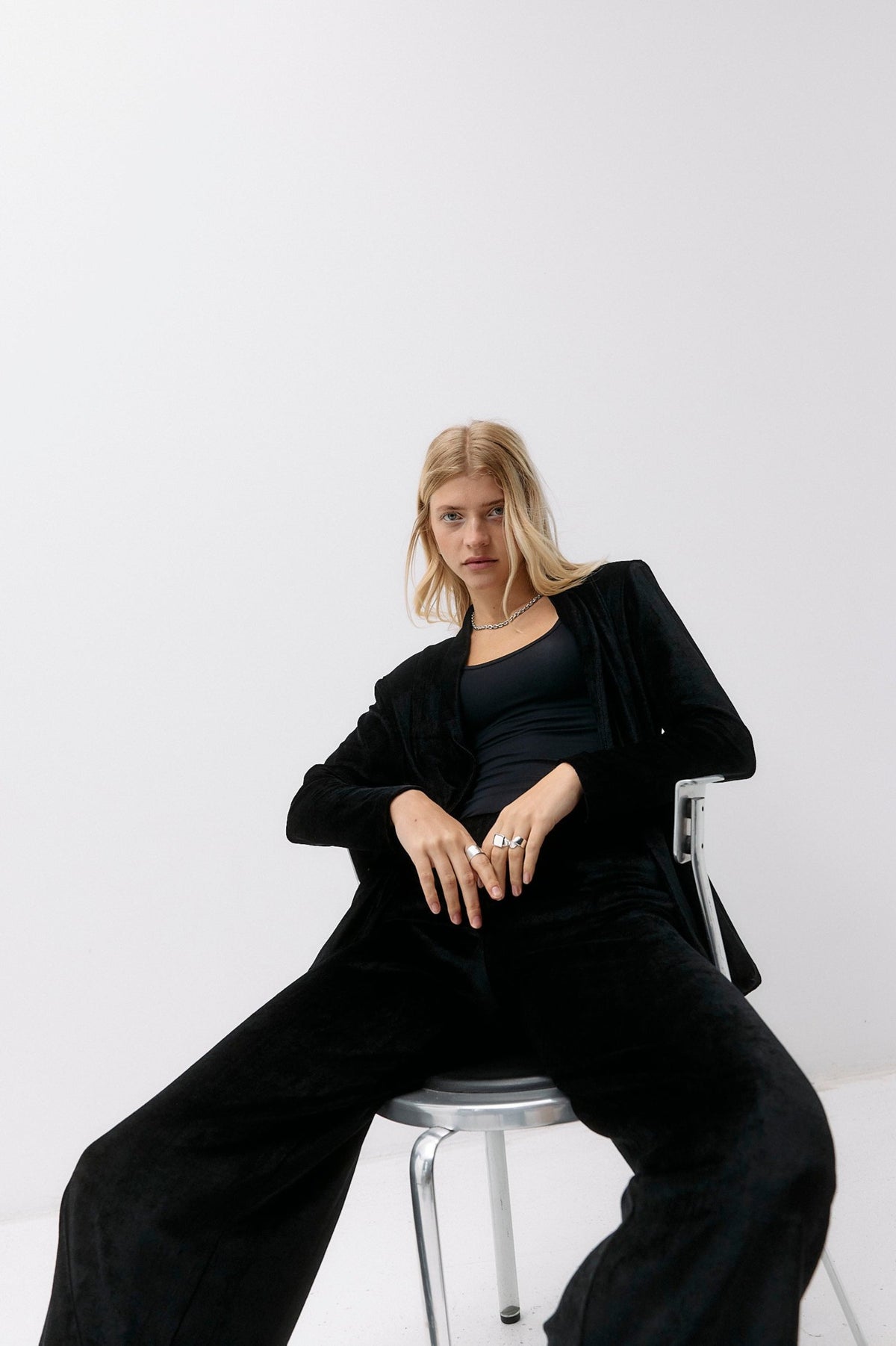 Velvet Pants - black intense