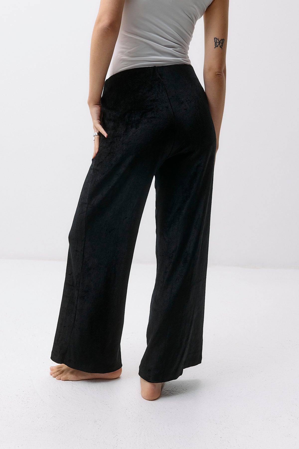 Velvet Pants - black intense