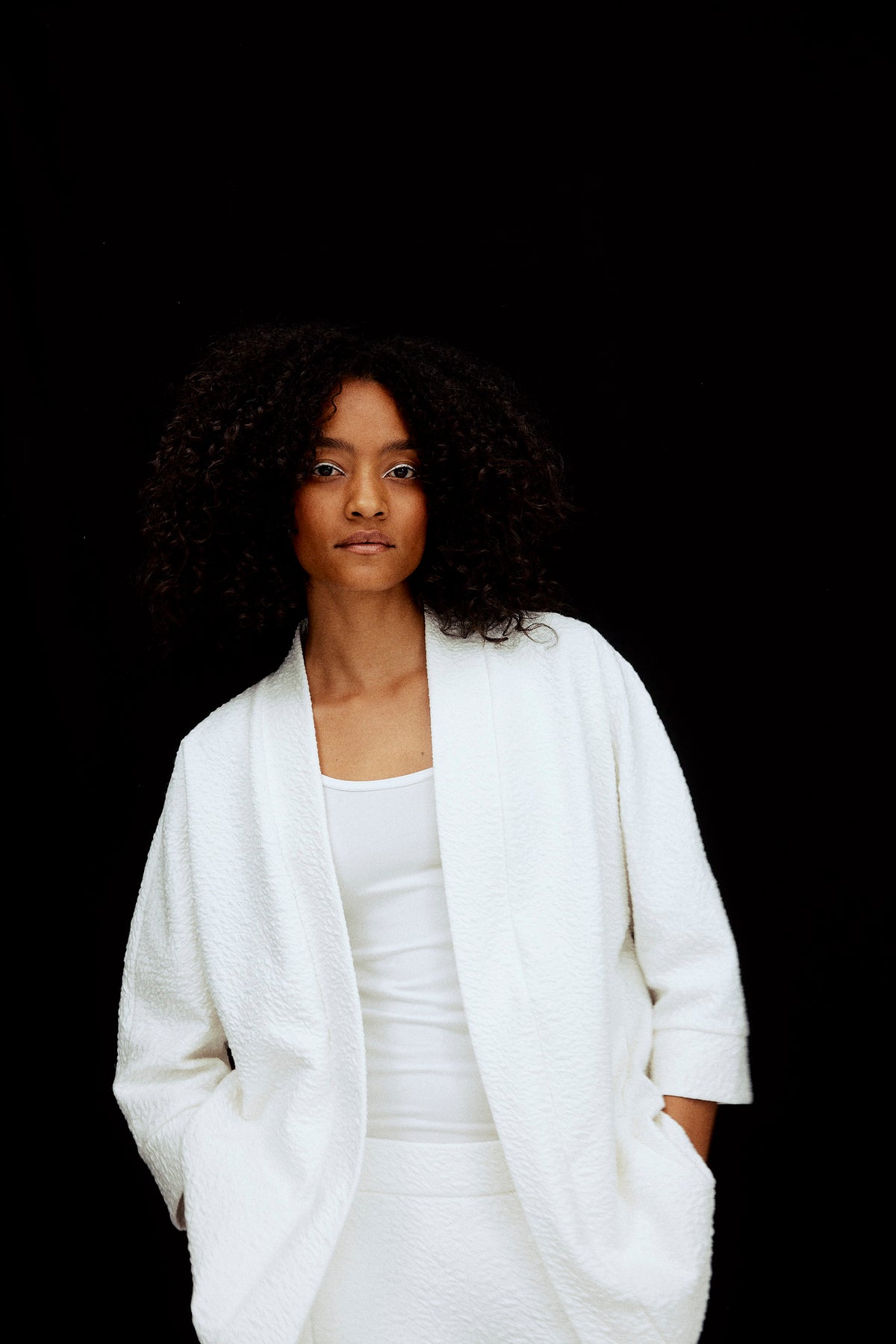 Botanic Jacket - vanilla white