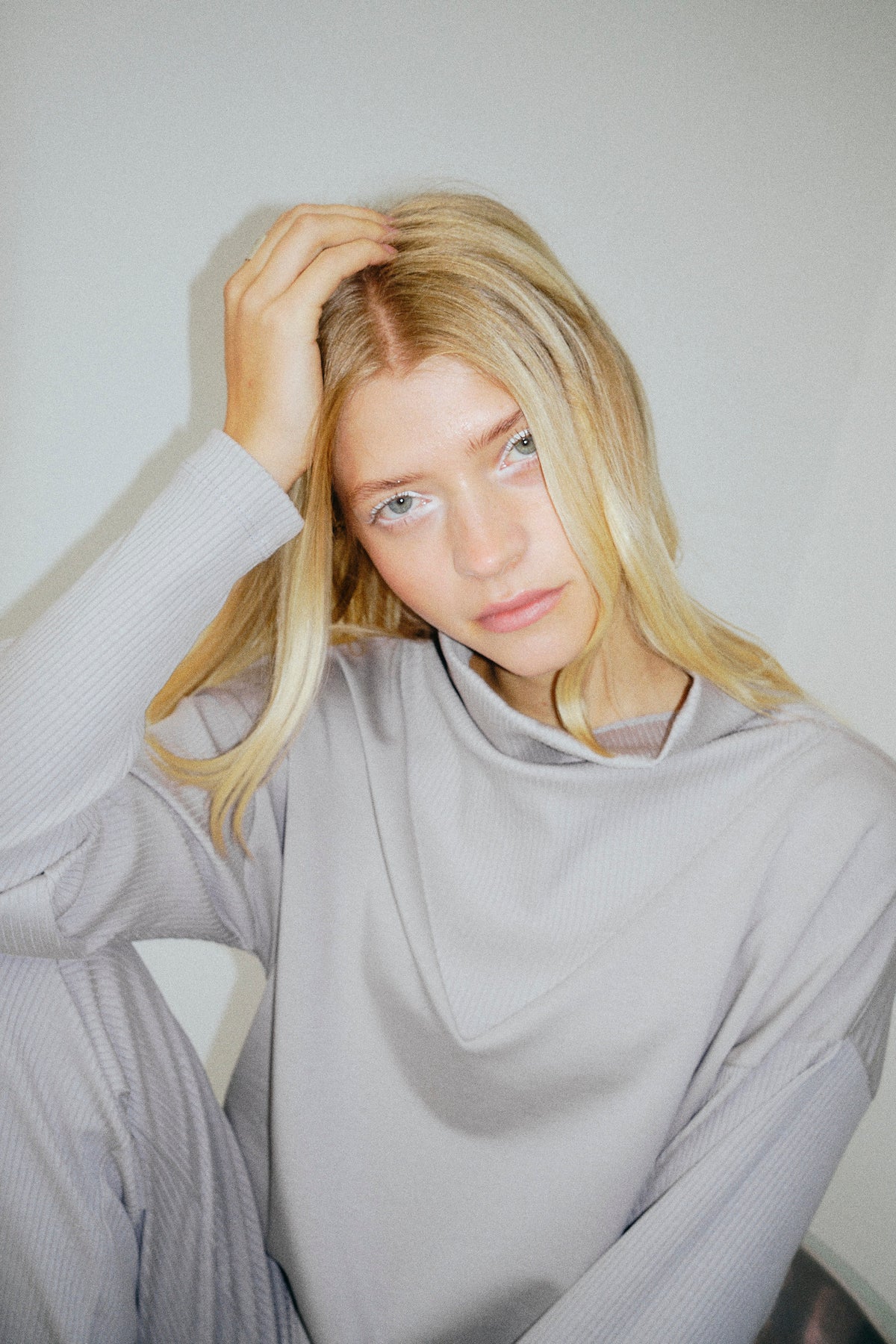 Formal Rib Sweater - opal grey