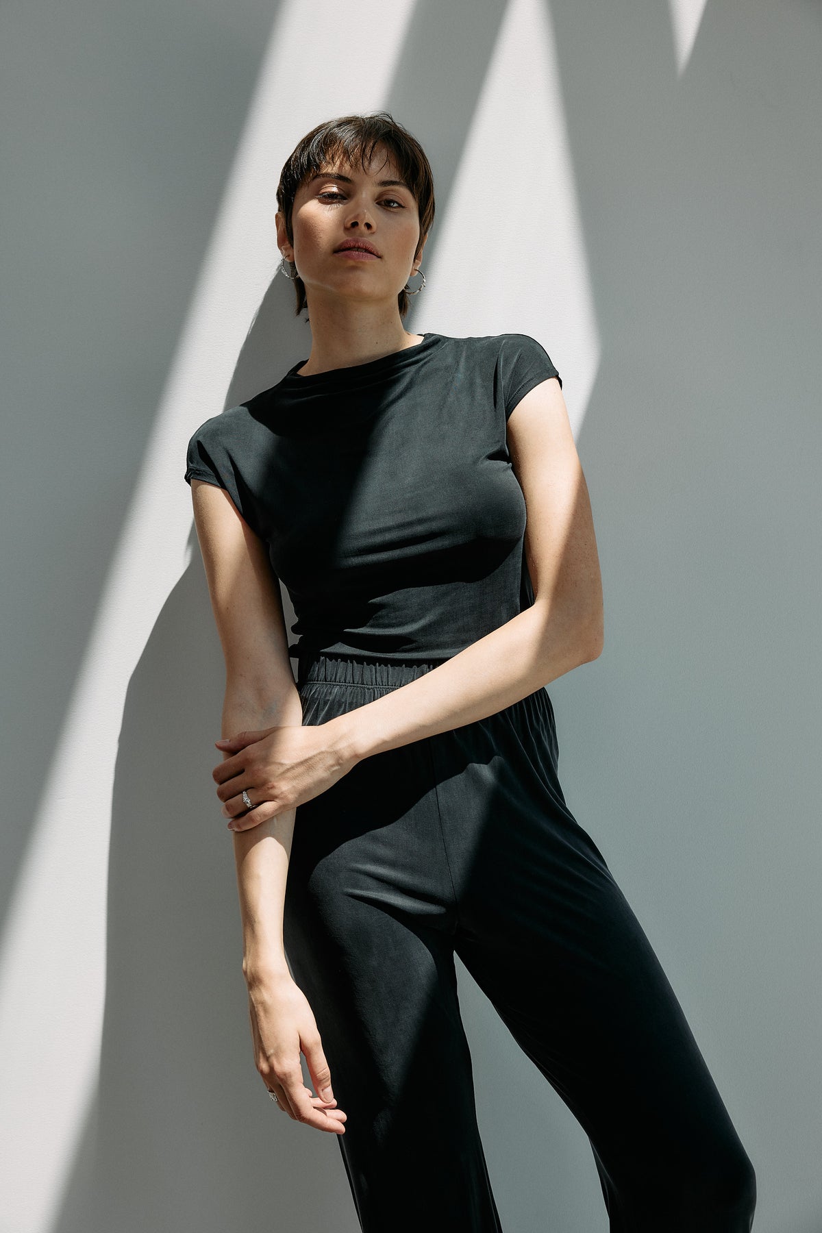 Cupro Cap Sleeve - graphite