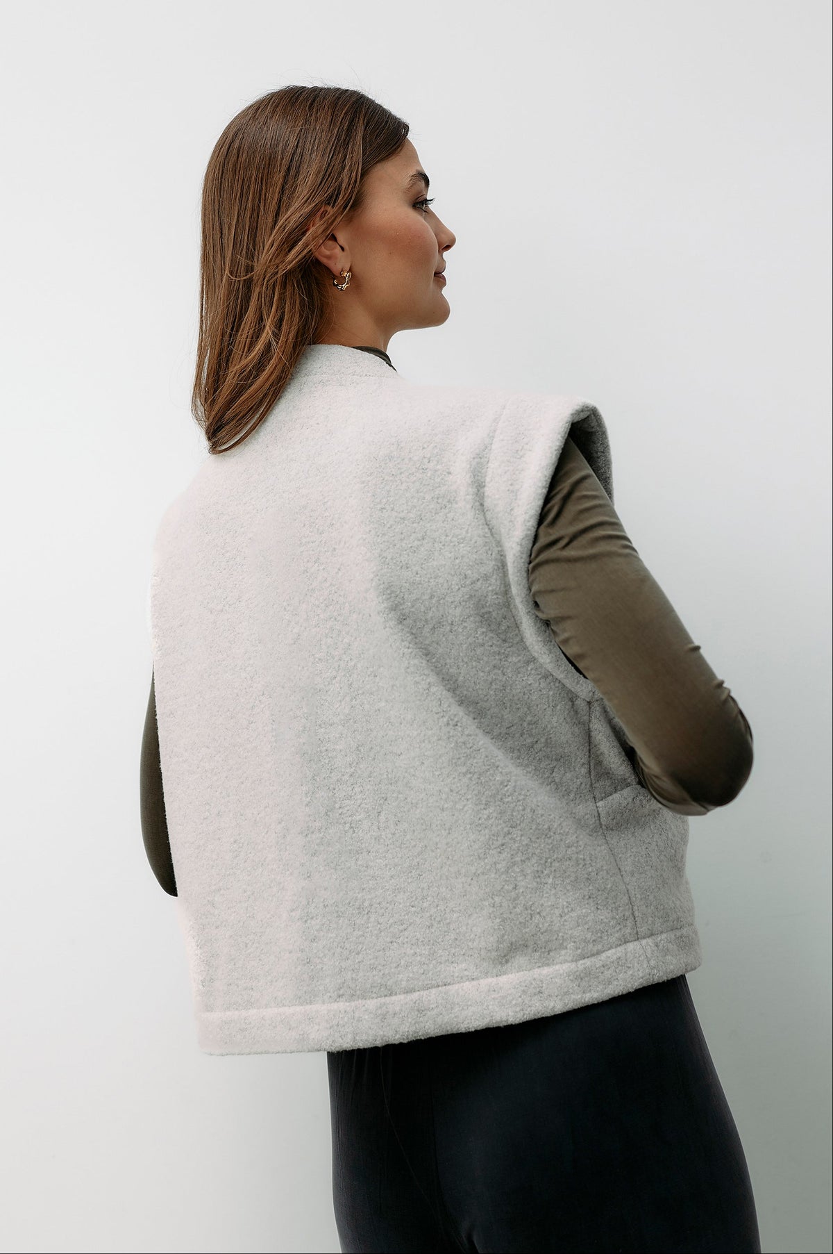 Cocooning Vest - grey melange