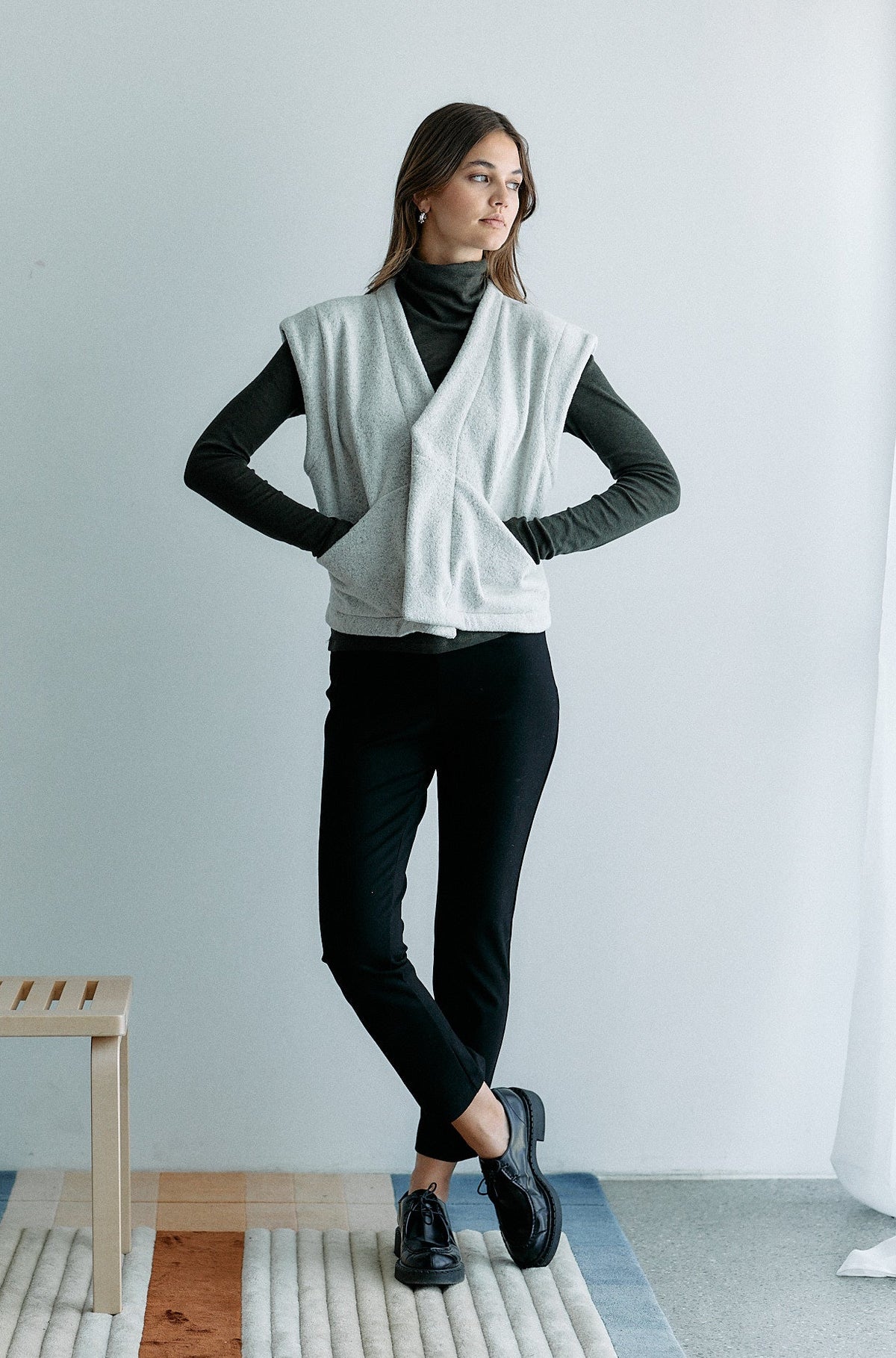 Cocooning Vest - grey melange