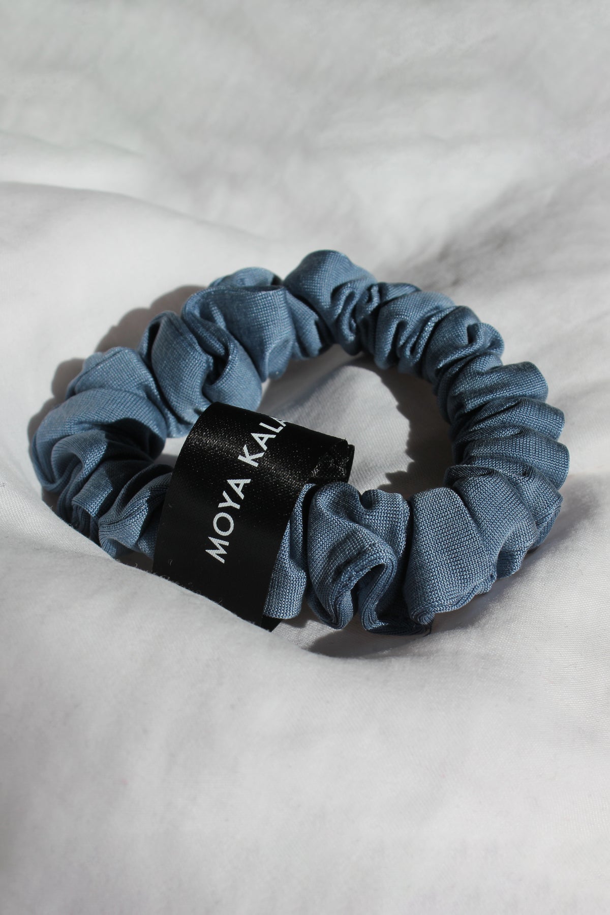 Cupro Scrunchie small - blue heaven
