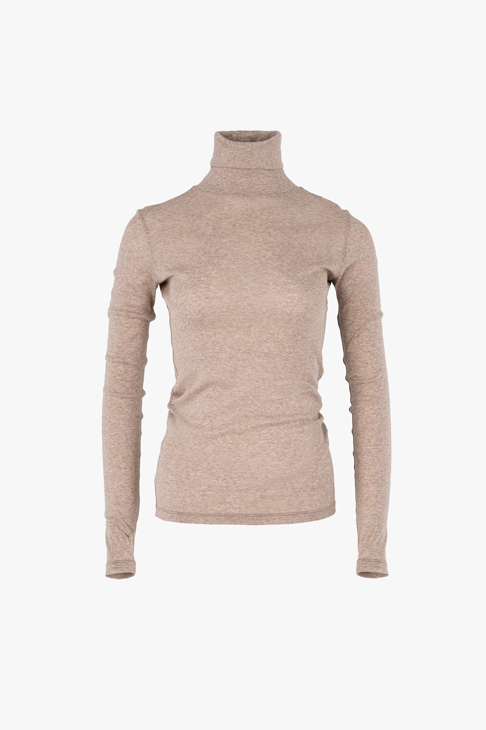 Light Cotton Tube Neck - beige melange