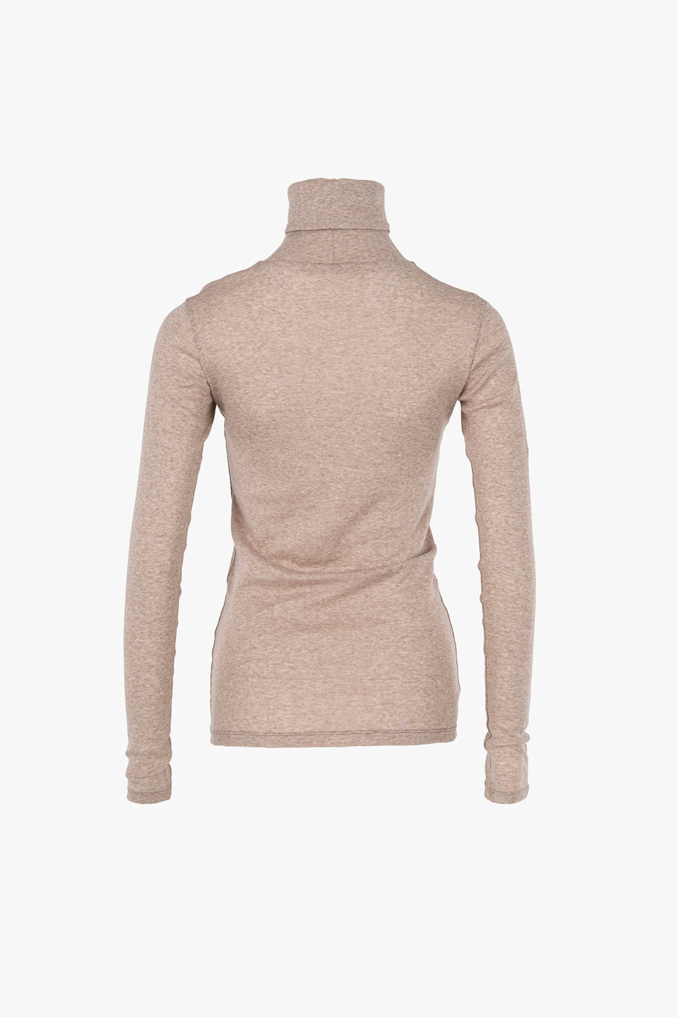 Light Cotton Tube Neck - beige melange