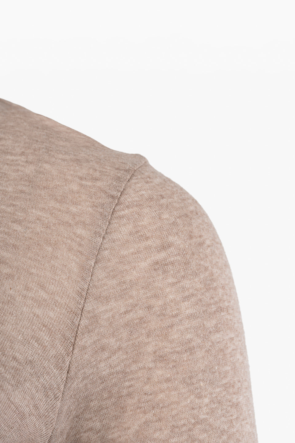 Light Cotton Tube Neck - beige melange