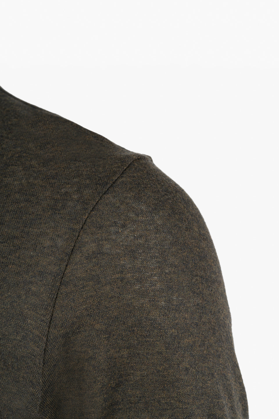 Light Cotton Tube Neck - olive melange