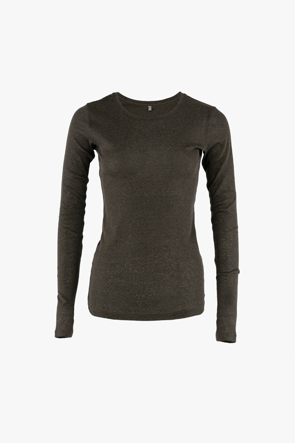 Light Cotton Long Sleeve - olive melange
