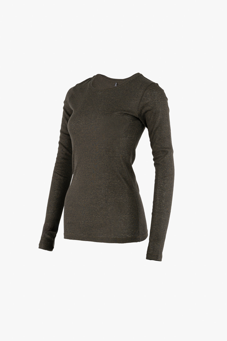 Light Cotton Long Sleeve - olive melange