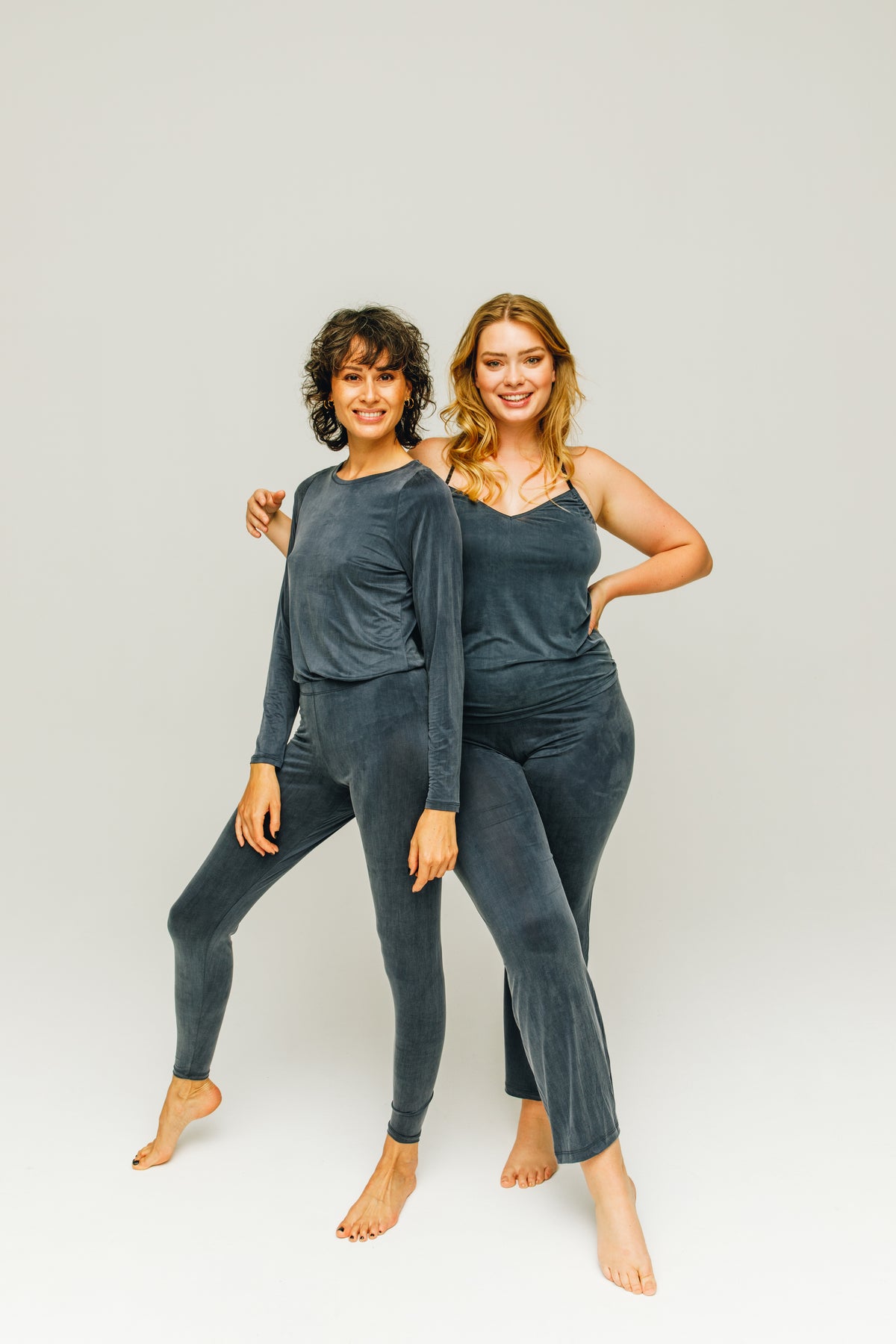 Cupro Strap Top - midnight blue