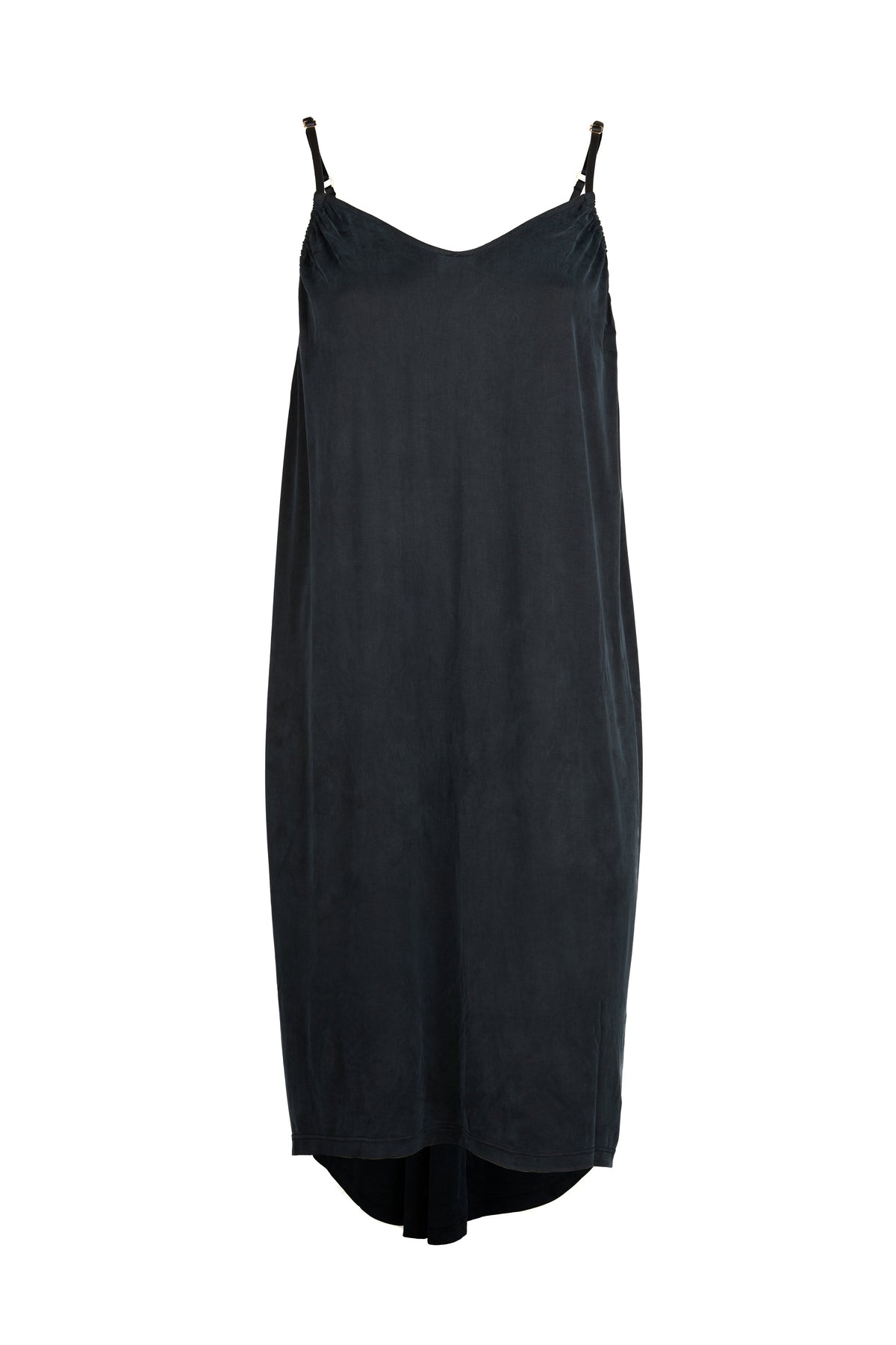 Cupro Slip Dress - graphite