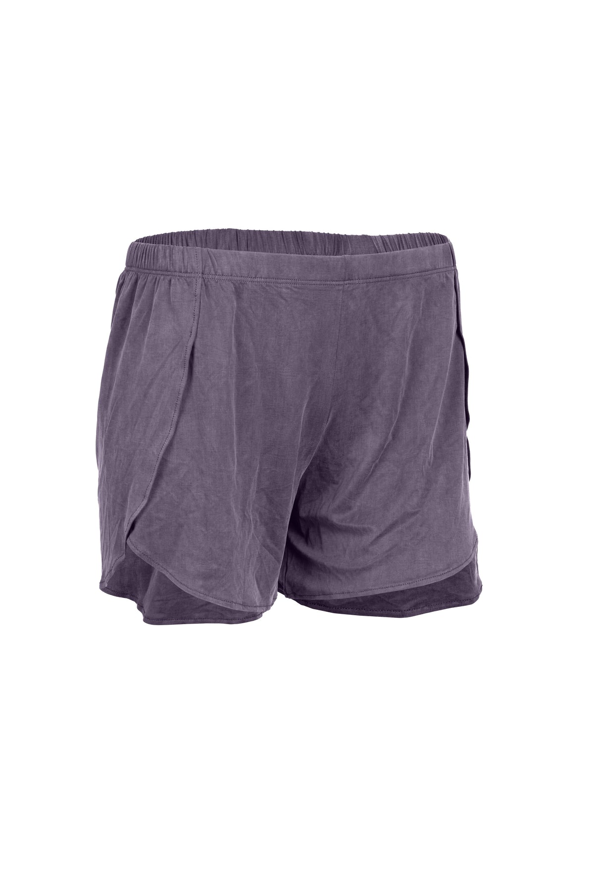 Cupro Lounge Shorts - lilac stone